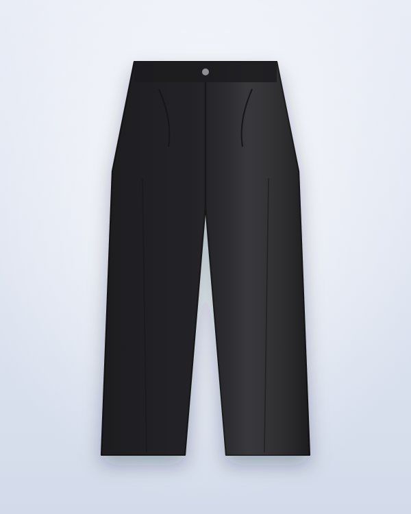 Ilustración de ejemplo: Pantalón de vestir negro