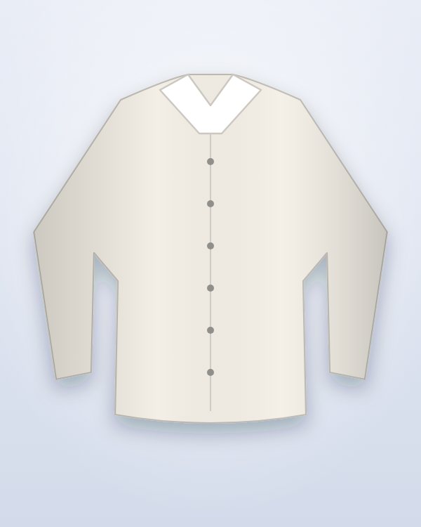 Ilustración de ejemplo: Camisa clásica blanca de vestir