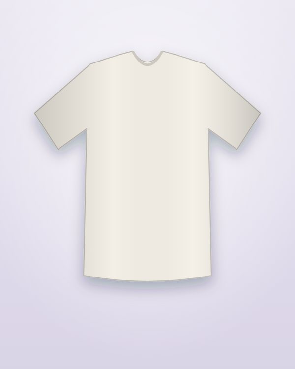 Ilustración de ejemplo: Remera lisa de algodón blanca