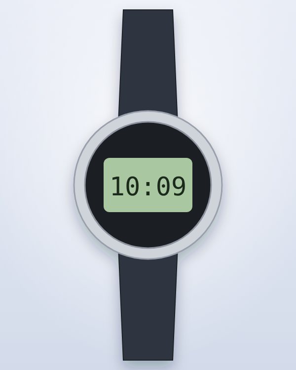 Ilustración de ejemplo: Reloj deportivo digital