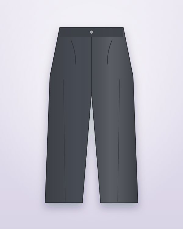 Ilustración de ejemplo: Pantalón de vestir gris grafito